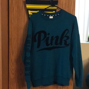 VS Dark Teal sweat shirt with black writing